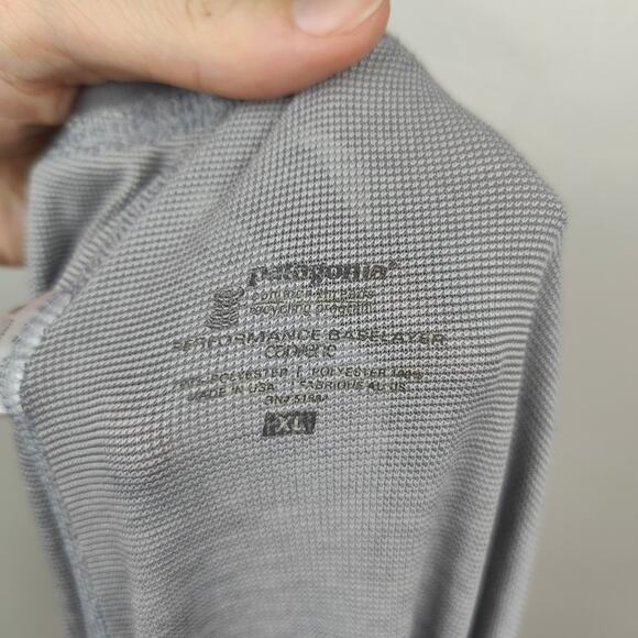 Patagonia‎ Base Layer Pants Mens XL Gray Capilene Black Performance Outdoors - Picture 7 of 10